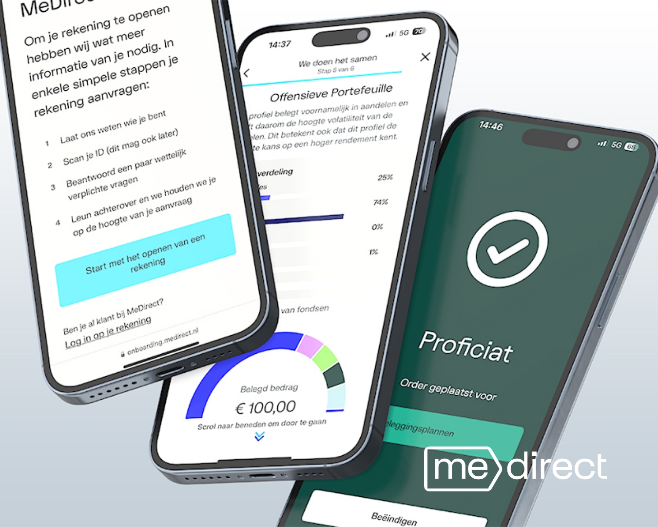 Beleggingsplannen MeDirect App