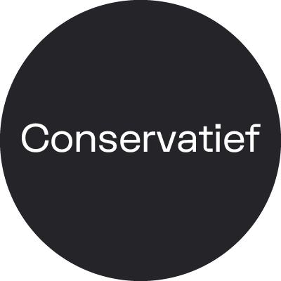 Bolletje met de tekst Conservatief