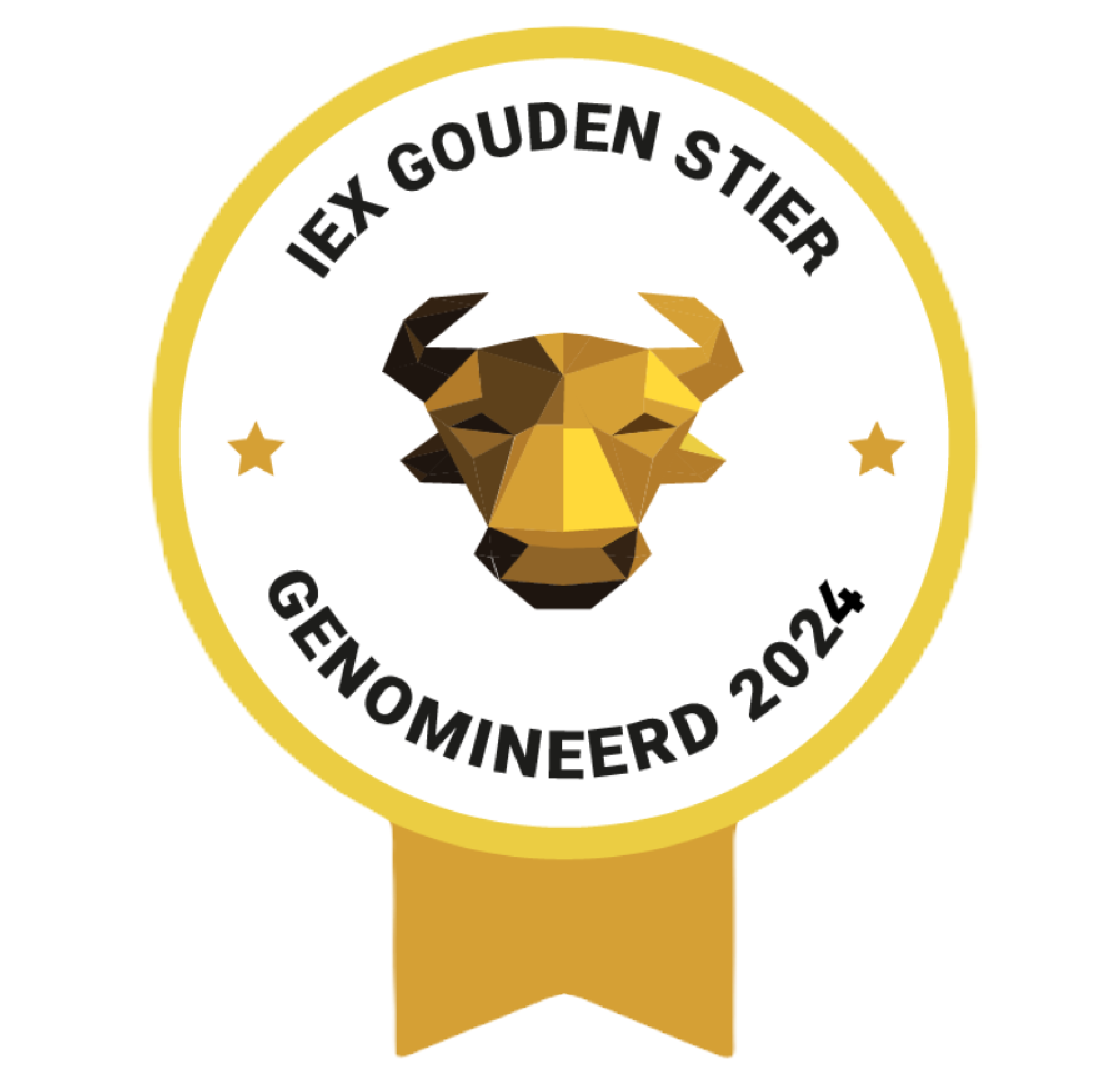IEX logo gouden stier nominatie 2024